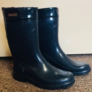 Tommy Hilfiger Rain Boots with Plaid Details